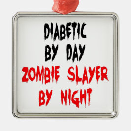 Diabetic Zombie Sayer Julgransprydnad Metall