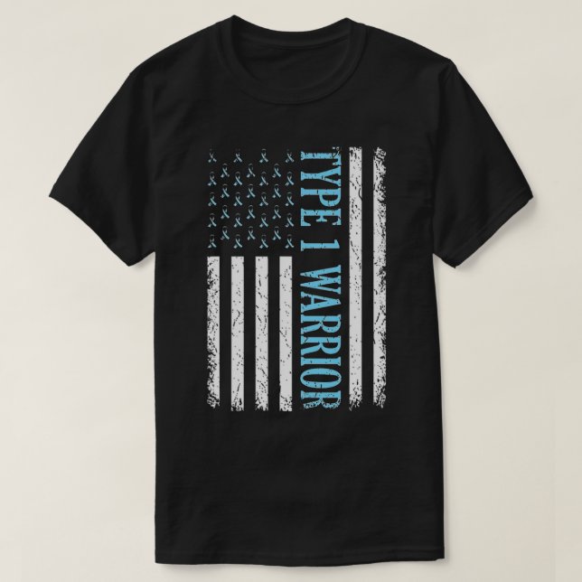 Diabetiker för typ 1-godardiabetes t shirt (Design framsida)