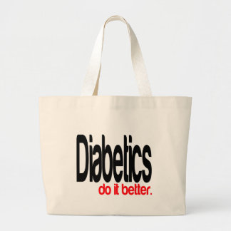 Diabetiker gör det bättre jumbo tygkasse