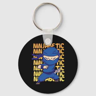 Diabetiker Ninja - Diabetesmedvetandebild Nyckelring
