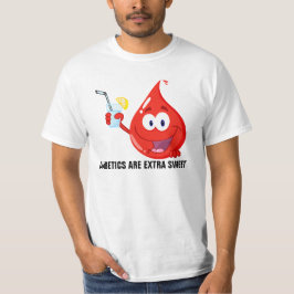 Diabetikerer är den extra sötsaken tee shirt