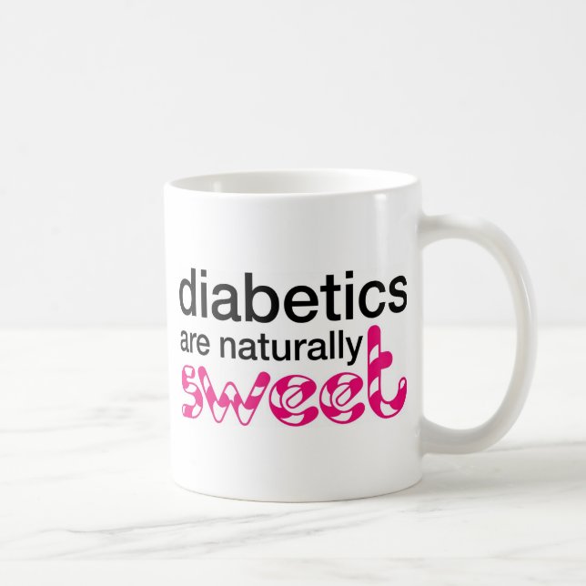 Diabetikerer är naturligt söta kaffemugg (Höger)