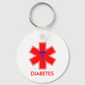 Diabetikervarning - Nyckelkedja / Märkre - Grundlä Nyckelring
