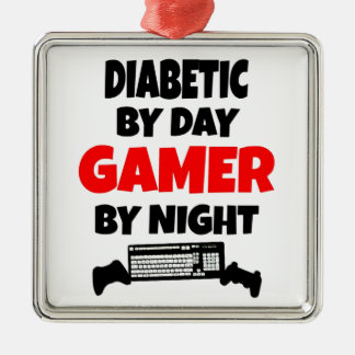 Diabetiskt spel julgransprydnad metall