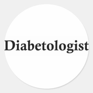 Diabetologist Runt Klistermärke