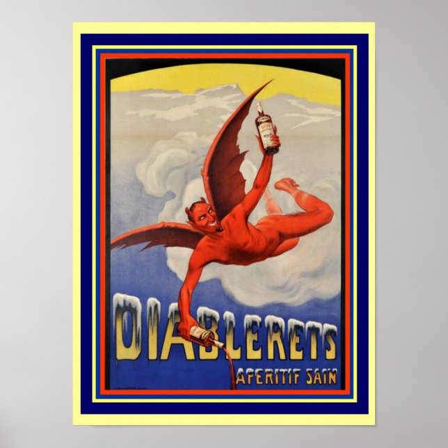 Diabletter Apertif 12 x 16 Poster (Framsidan)
