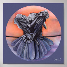 Diablo Black Raven Art Skriv ut Miranda på Kråkan Poster