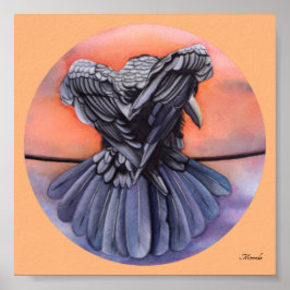 Diablo Black Raven Art Skriv ut Miranda på Kråkan Poster