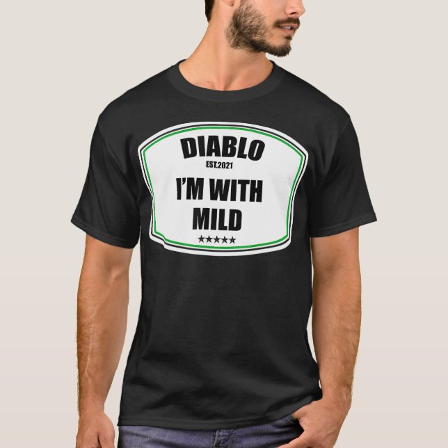 DIABLO Hett Packet Halloween Taco Costume Matching T Shirt (Framsida)