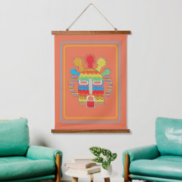 Diablo Huma Mask Tapestry - Burnt Sienna