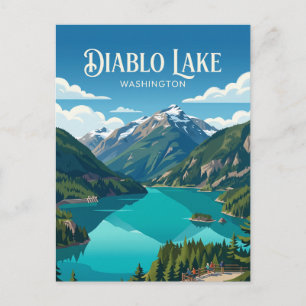 Diablo Lake USA Vykort