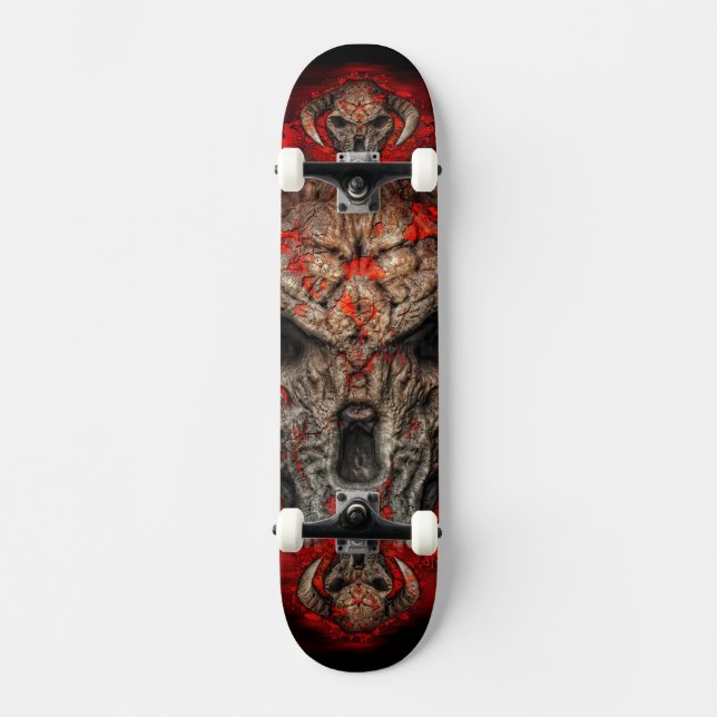Diablo Old School Skateboard Bräda 21,6 Cm (Framsida)