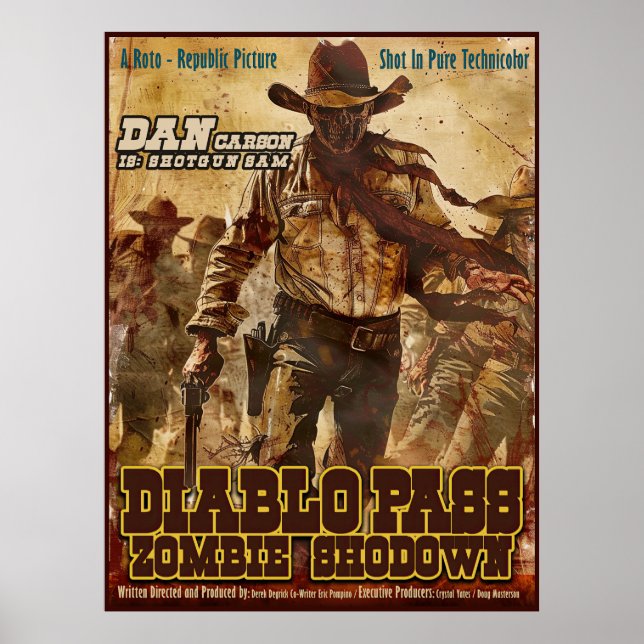 Diablo Pass Zombie Showdown Poster (Framsidan)