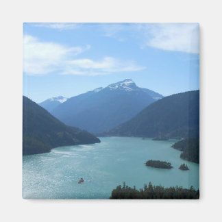 Diablo Sjö Washington State Natature Photography Magnet
