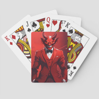 Diabolisk Hälsning: Devilish Design Card" Casinokort