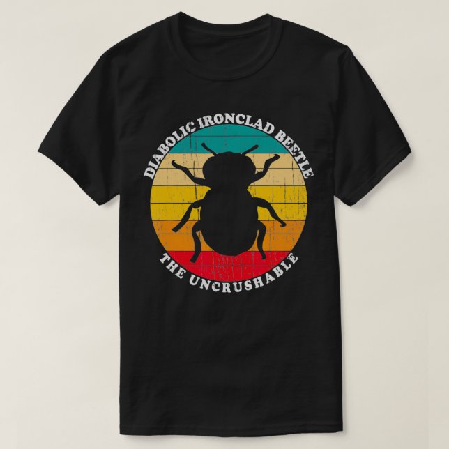Diabolisk ironklad Beetle UnCrushable Science Gift T Shirt (Design framsida)