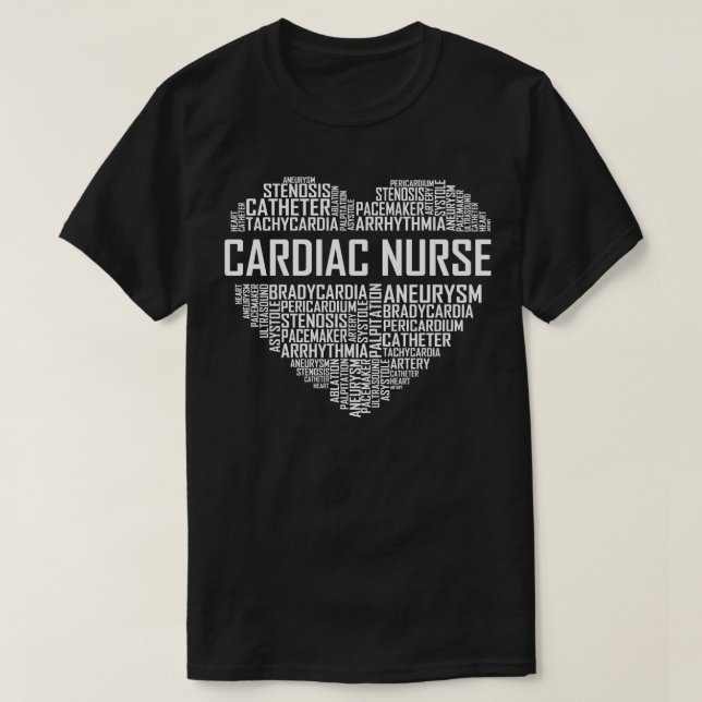 diac Nurse Heart T Shirt (Design framsida)