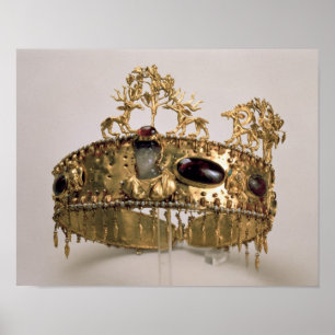 Diademen grundar i jordfästningmounden på Khoklach Poster