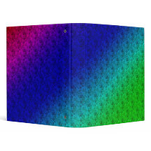 Diag Regnbåge övertoning, Blommönster blå Grönt