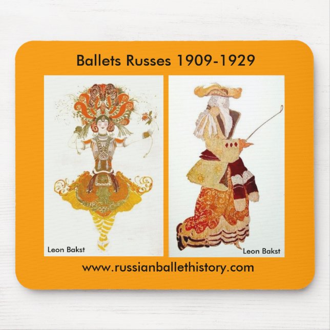 Diaghilevs baletter Russes Mousepad Musmatta (Framsidan)