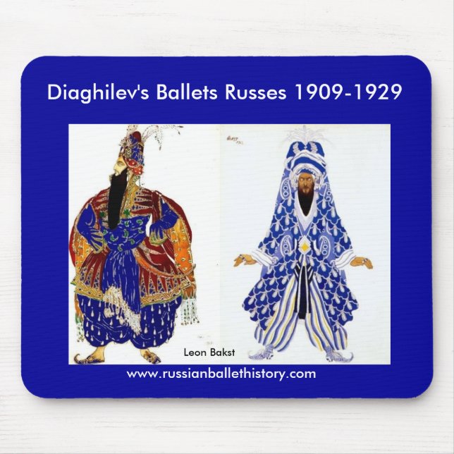 Diaghilevs baletter Russes Mousepad Musmatta (Framsidan)