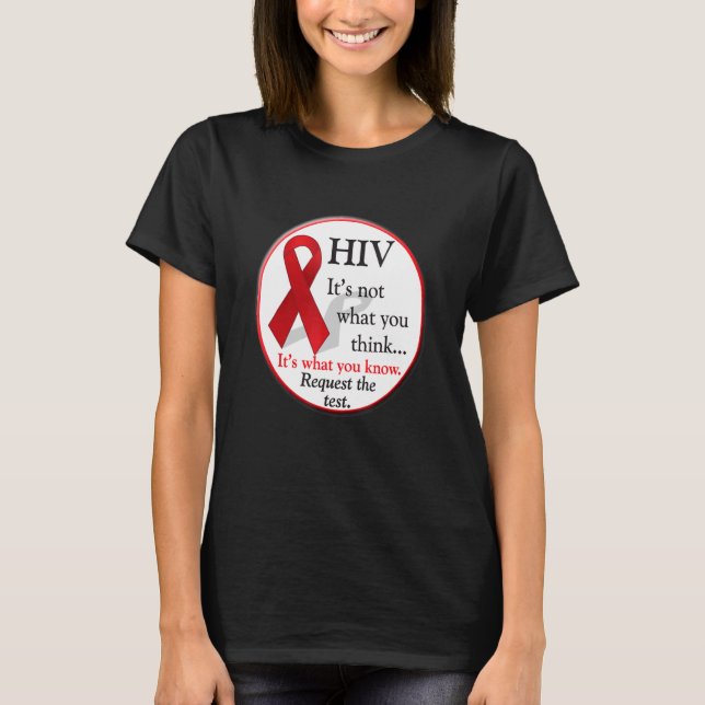 Diagnos för hiv-Aids-världsdagen T Shirt (Framsida)
