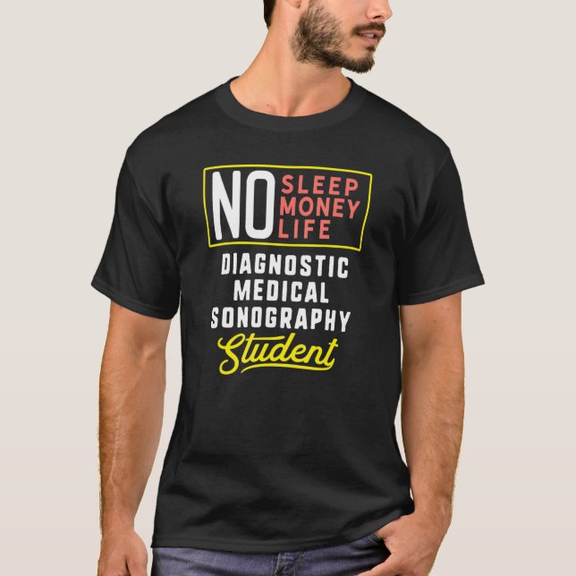 Diagnostic Medical Sonography Major Studen T Shirt (Framsida)
