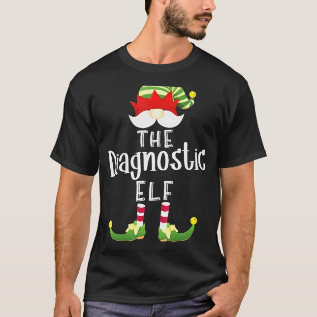 Diagnostik: Elf Group jul Pajama Party T Shirt (Framsida)