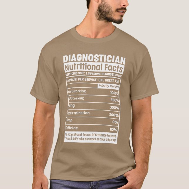 DIAGNOSTIKER Squadeam Professionell Näringsrik bo T Shirt (Framsida)