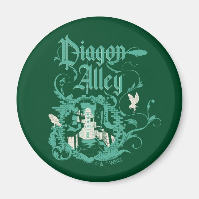DIAGON ALLEY™ Vintage Graphic Magnet (Framsidan)