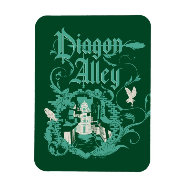 DIAGON ALLEY™ Vintage Graphic Magnet (Vertikal)