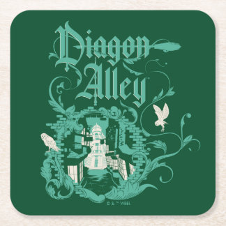 DIAGON ALLEY™ Vintagegrafik Underlägg Papper Kvadrat