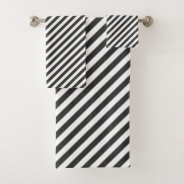Diagonal black and white stripes  pattern