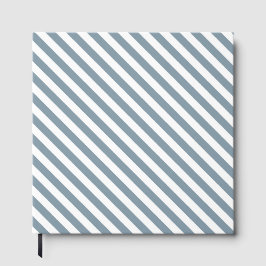Diagonal blue and white stripes pattern gästböcker