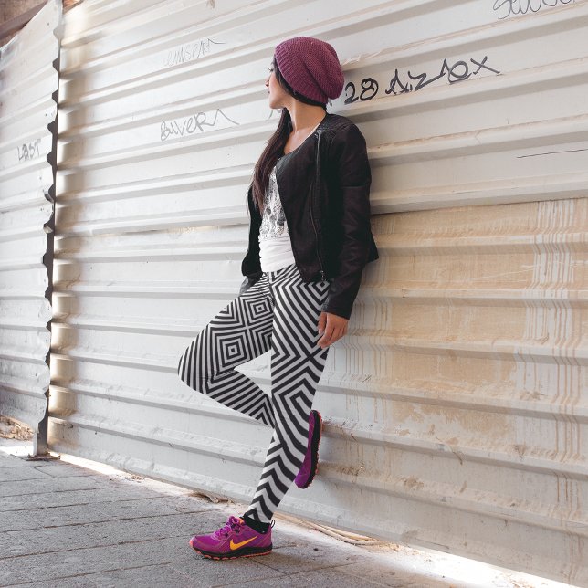 Diagonal korsande Mönster Leggings (Skapare uppladdad)