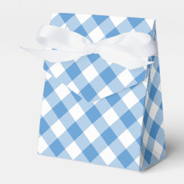 Diagonal Light Blue and White Gingham Play Presentaskar