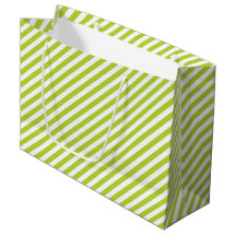 Diagonal lime green and white stripes pattern