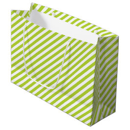 Diagonal lime green and white stripes pattern