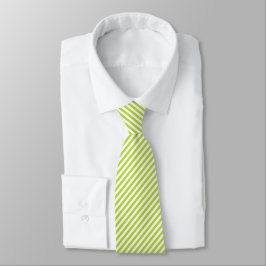 Diagonal lime green and white stripes pattern slips