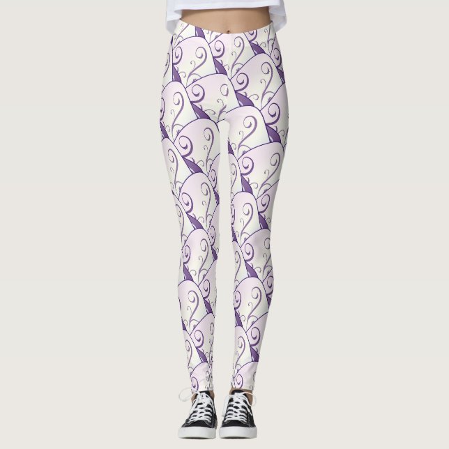diagonal mardi gras masker Thunder_Cove Leggings (Framsida)