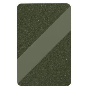 Diagonal Mossgrön Modern Magnet – Anpassningsbar