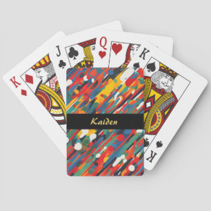 Diagonal Paint Stänk Casinokort