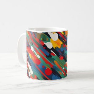 Diagonal Paint Stänk Kaffemugg