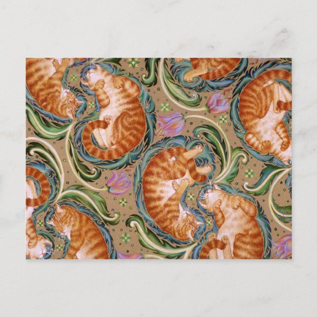 Diagonal Paisley Vykort (Framsida)