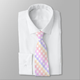 Diagonal Pastel Rainbow Checkerboard Slips