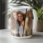 Diagonal Photo Collage - 4 foton Roligt Helg Kaffemugg<br><div class="desc">Bilder för lodrät använda 4 för att skapa ett personligt foto mugg. En underbar gåva för att framhäva bilder från en roligt eller händelse. Vare sig det är en familjeåterförening eller Bachelorette Party är roligtens kollage snyggt och modernt.</div>