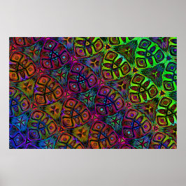 diagonal psykedelisk konst av flerfärgad abstrakt poster