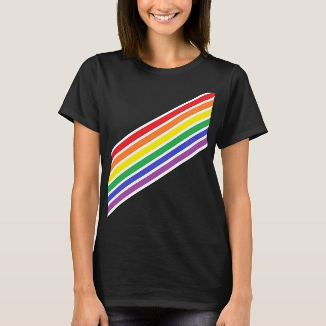 Diagonal Rainbow Shirt T (Framsida)