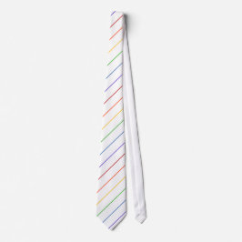 Diagonal Rainbow Thin Rand White Slips