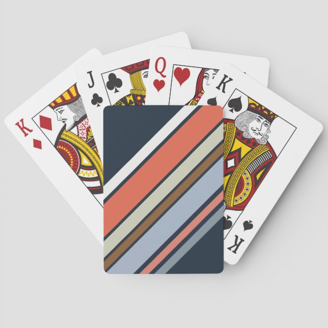 Diagonal rand--återcirkulation stil casinokort (Baksidan)